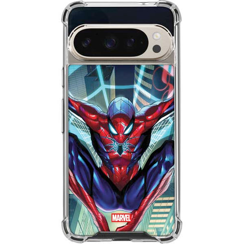 Marvel Spiderman Spiderman Armor MK IV Google Pixel 9/9 Pro Clear Case